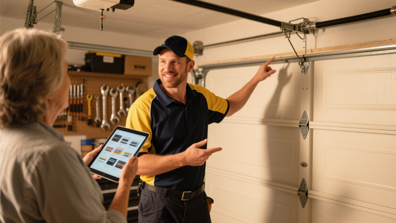 Golden Coast Garage Doors 2 A Golden Coast Garage Doors technician